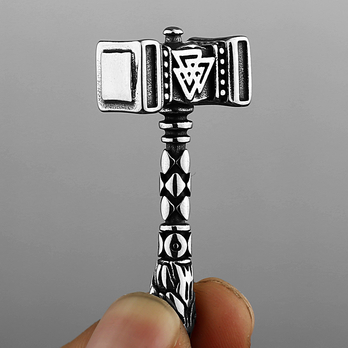 Planderful Viking Thor Hammer Pendant Titanium For Men