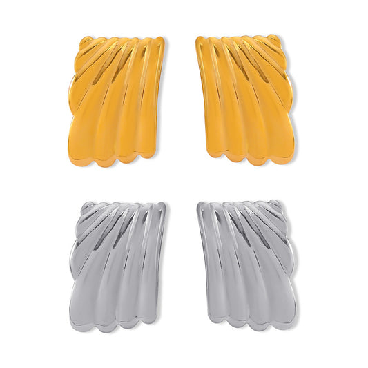 Elegant Wing Design Titanium Steel Stud Earrings