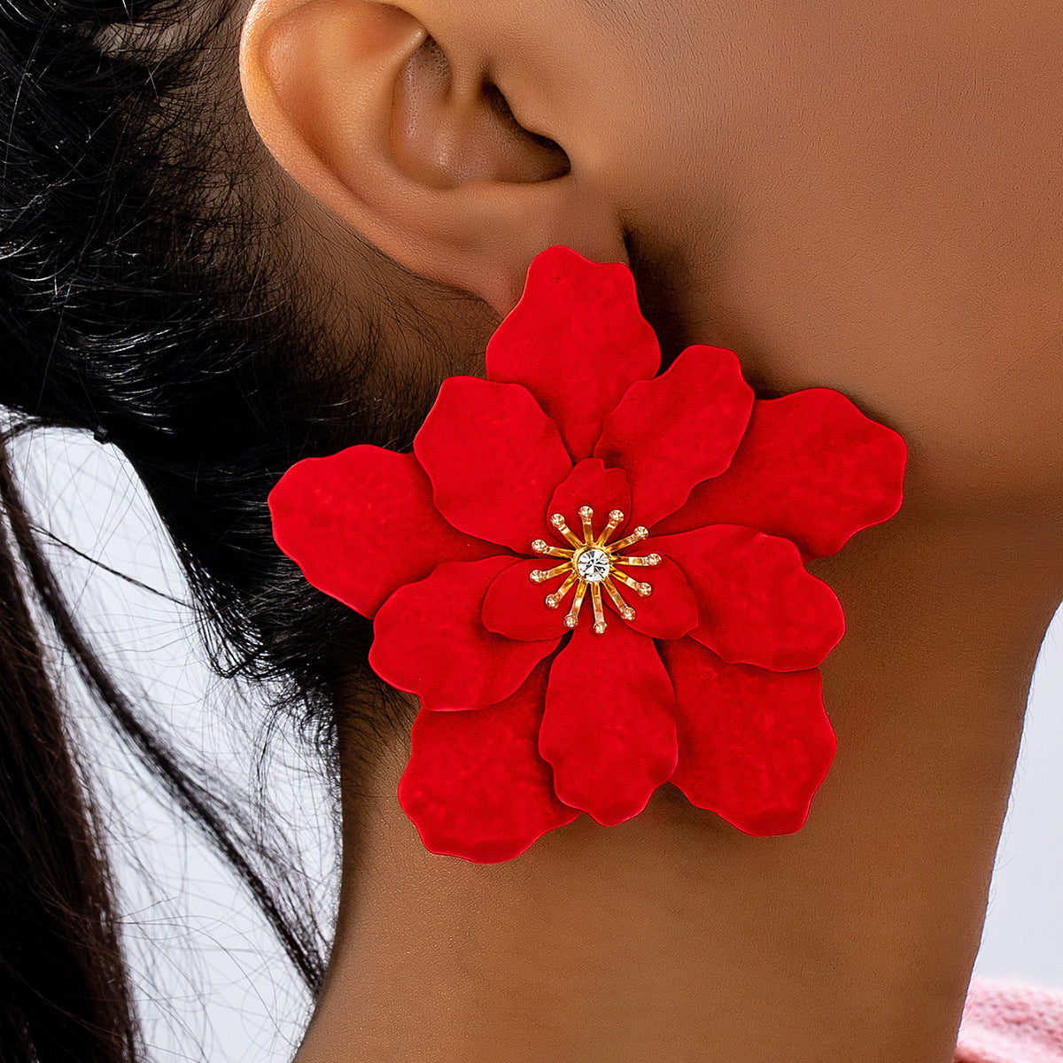 Planderful Vienna Verve Earrings Set – Fashionable Exaggerated Retro Design