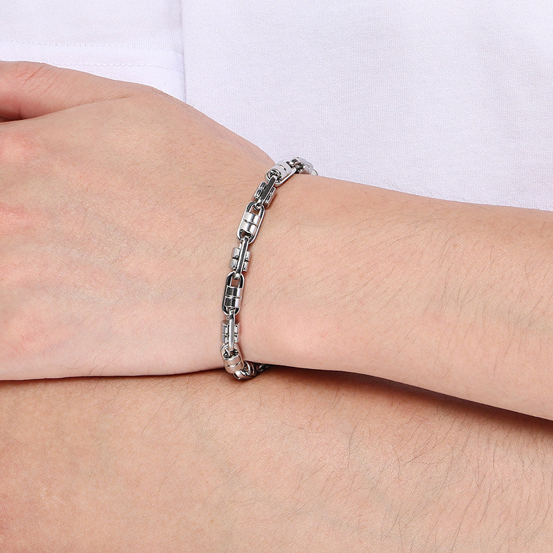 Planderful Personalized Hip Hop Transfer Bracelet For Men