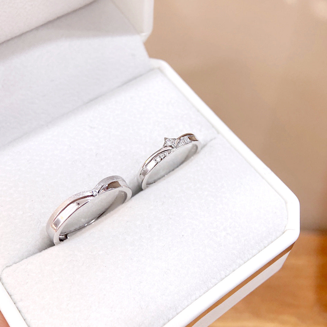 Minimalist Star 925 Sterling Silver Men's Ring
