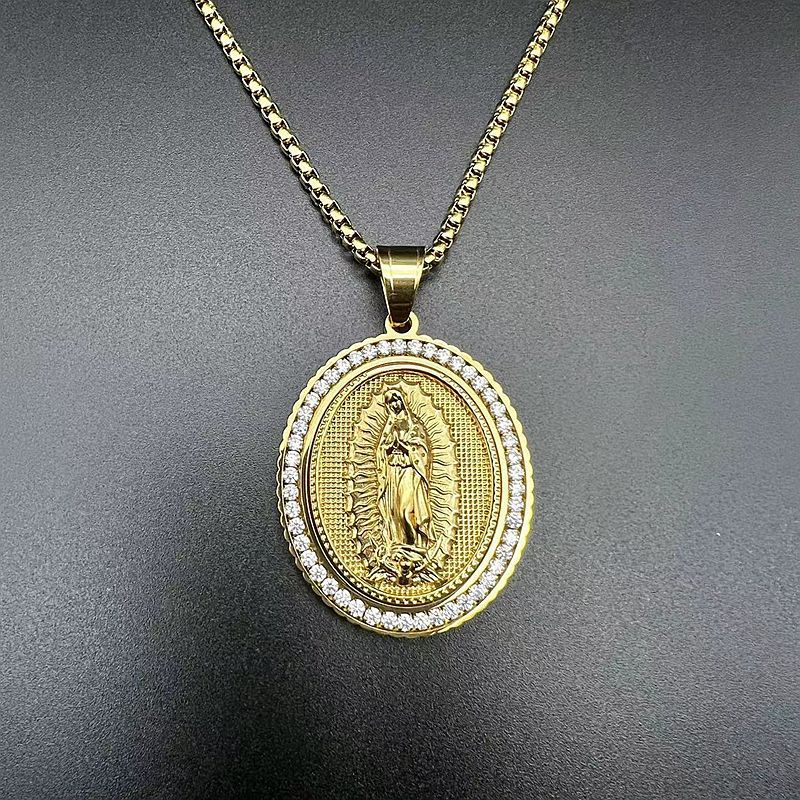 Stainless Steel Necklace – Elegant Virgin Pendant