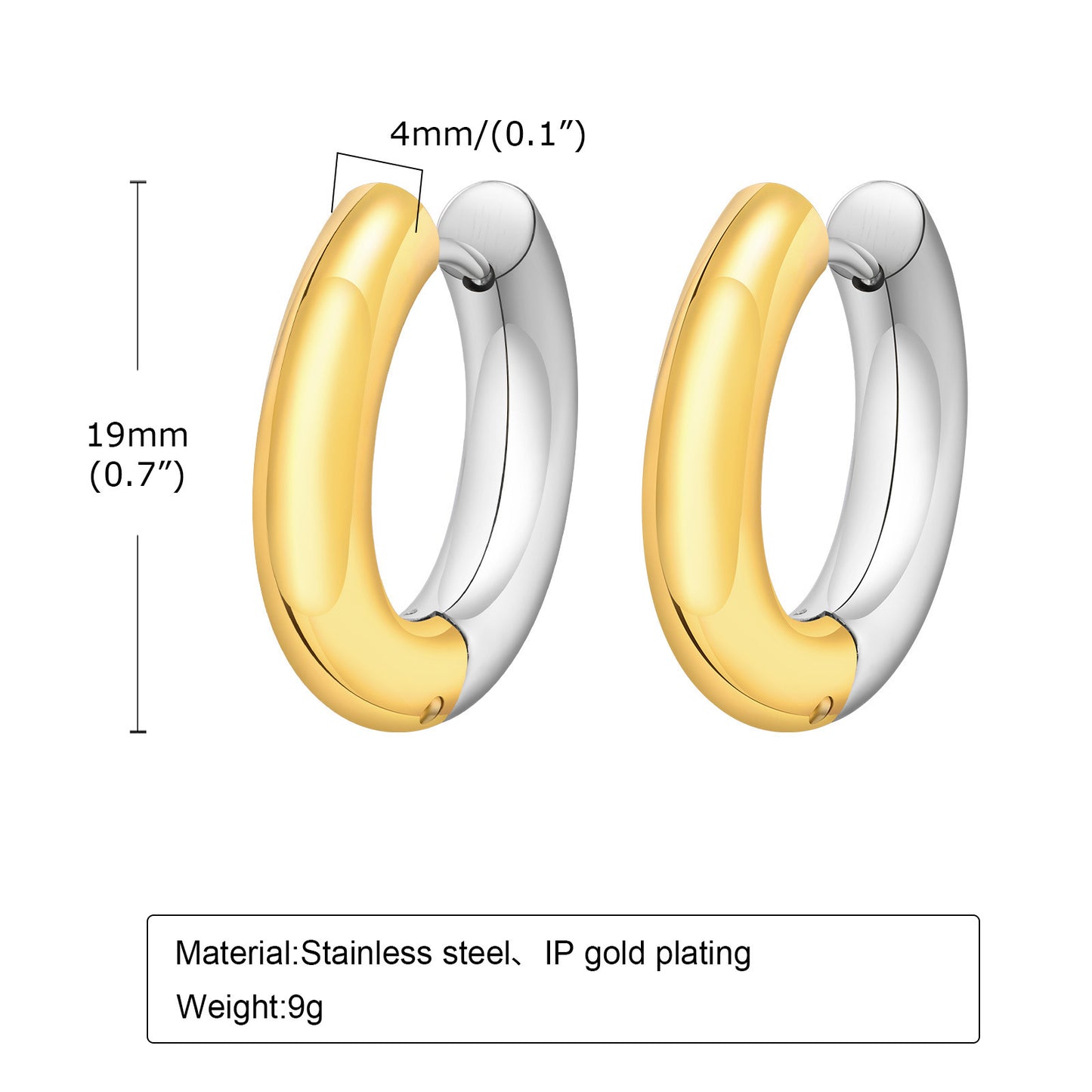Jewelry Stainless Steel Electric Gold Ring Earrings for Women