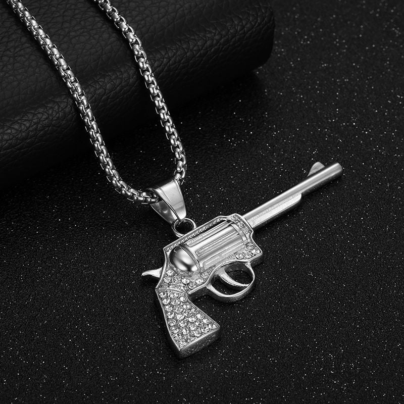 Steel Necklace – Statement Hip Hop Pendant Necklace