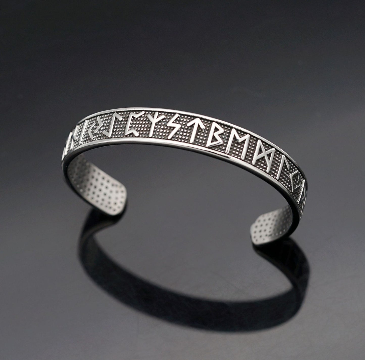 Steel Bracelet - Vintage Viking Rune