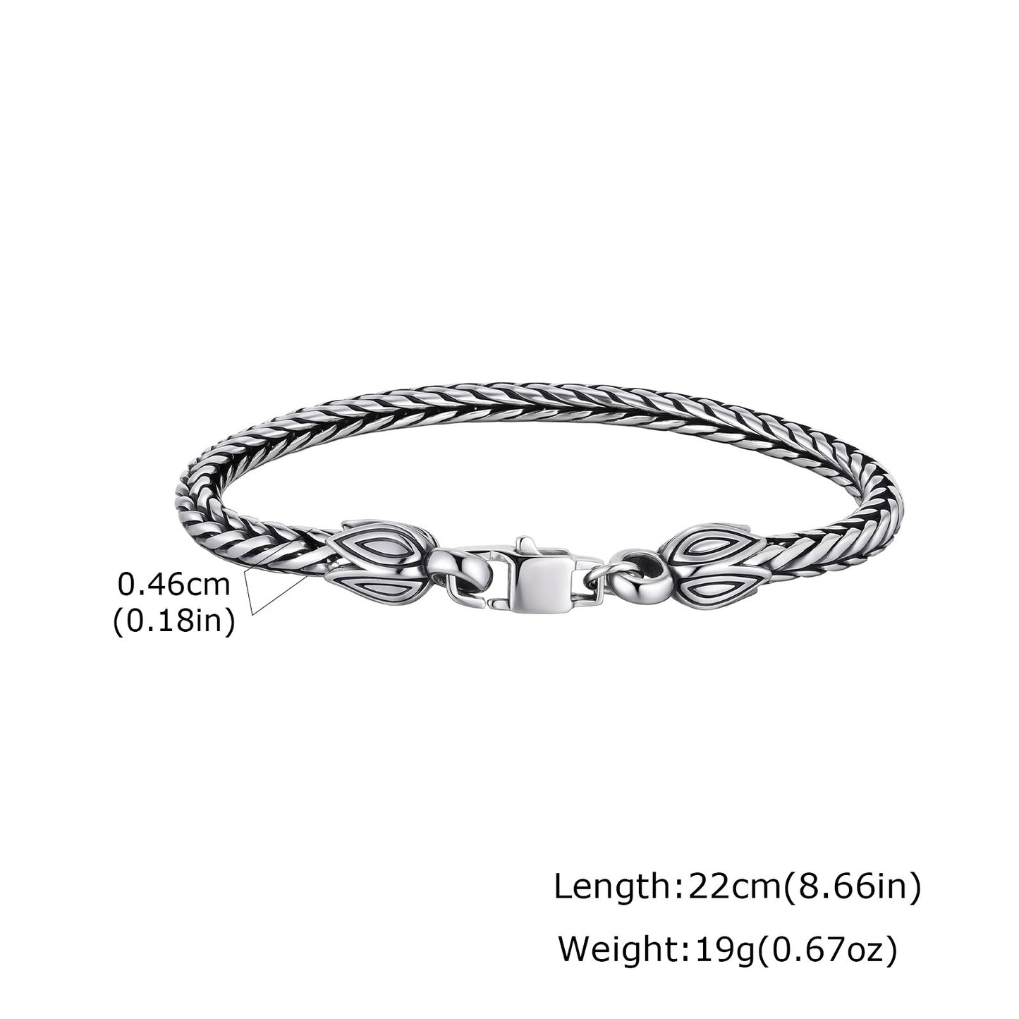 Planderful Men Stainless Steel Hip Hop Bracelet Durable