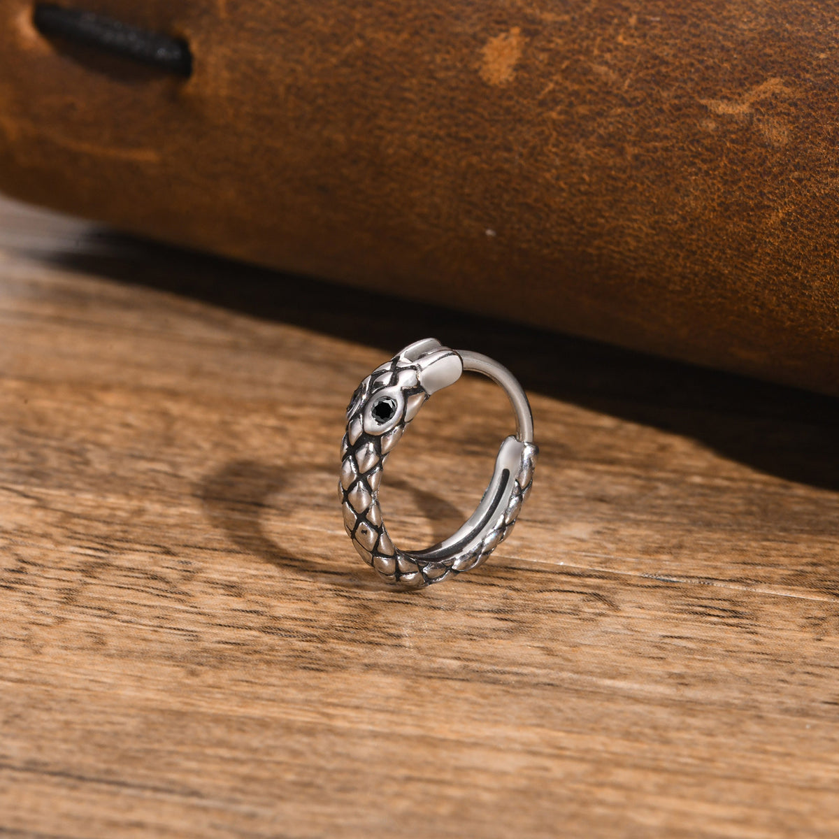 Stainless Steel Snake Vintage Earrings