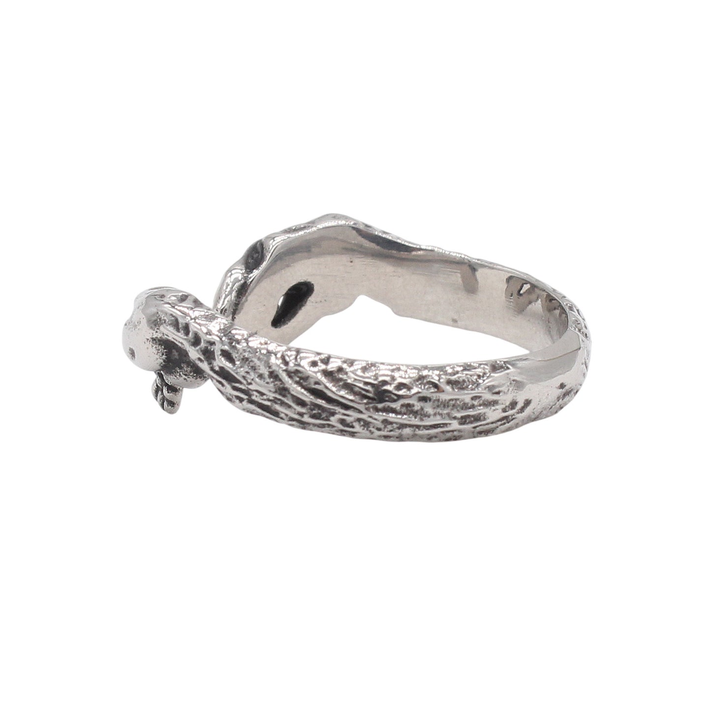 Planderful Jewelry Handshake Ring Sterling Steel Retro