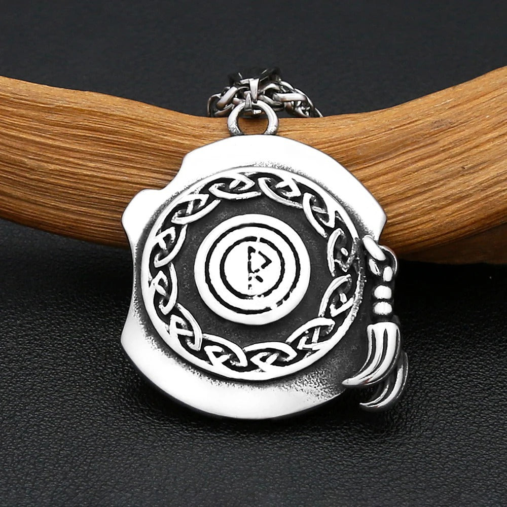 Vintage Viking Stainless Steel Men's Pendant Necklace