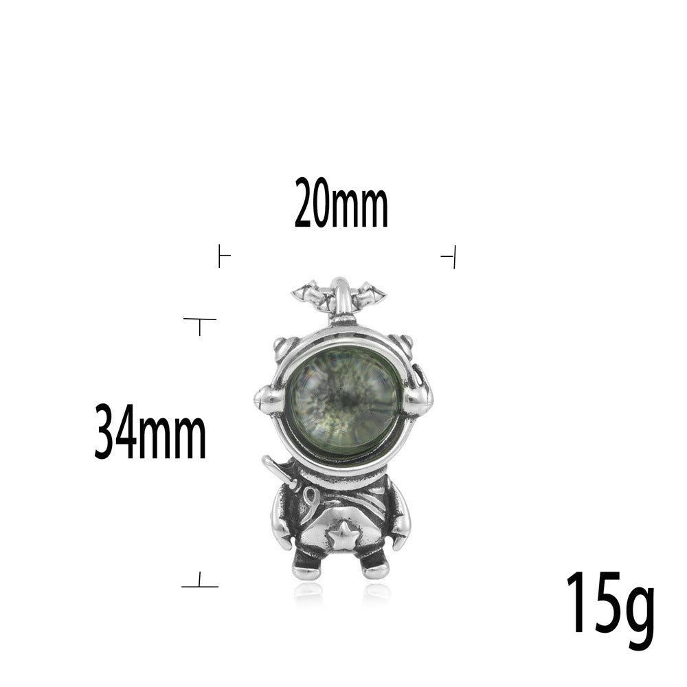 European And American Stainless Steel Astronaut Pendant