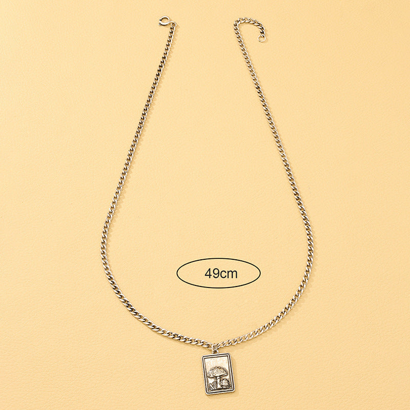 European Mushroom Pendant Necklace - Planderful Vienna Verve Collection