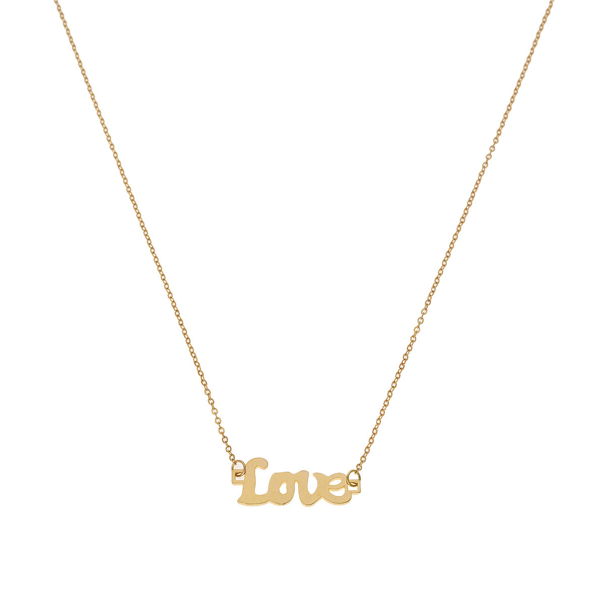 Planderful Vienna Verve Necklace – Stylish Metal Hollow Letter Design