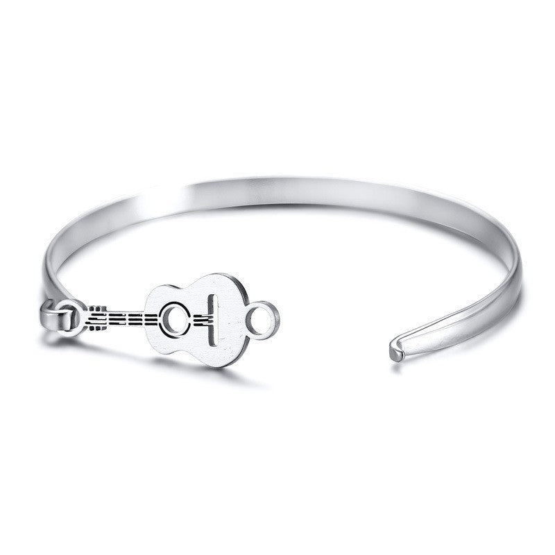 Jewelry Ladies Bracelet Simple Wind Stainless Steel Guitar
