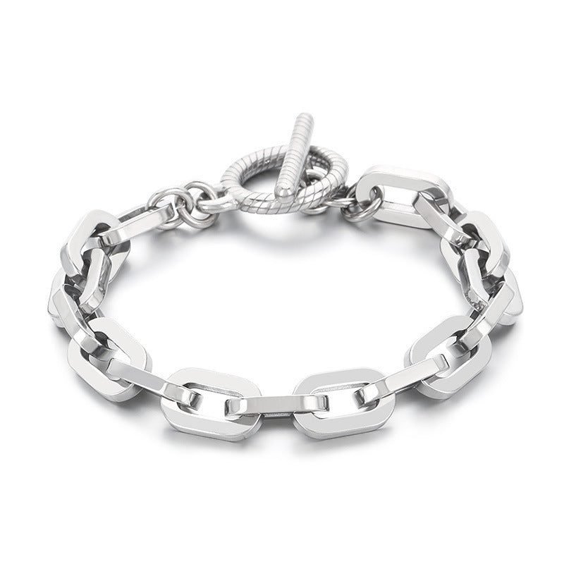 Planderful Titanium Steel Durable Skull Bracelet For Men