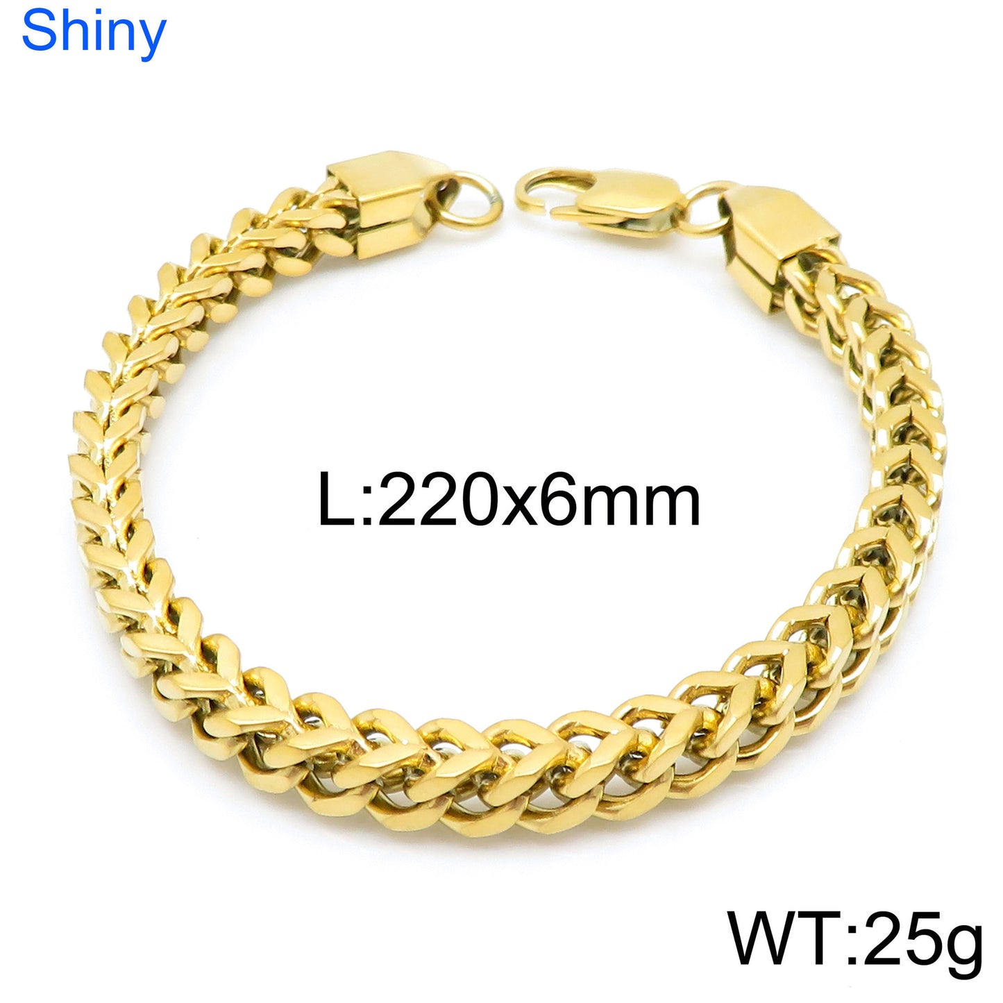Planderful Stainless Steel Chain Bracelet For Men High End