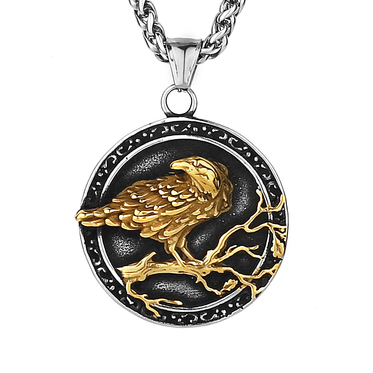 Planderful Everyday Genie Titanium Stainless Steel Pendant Necklace For Men Bold Domineering Masculine Style