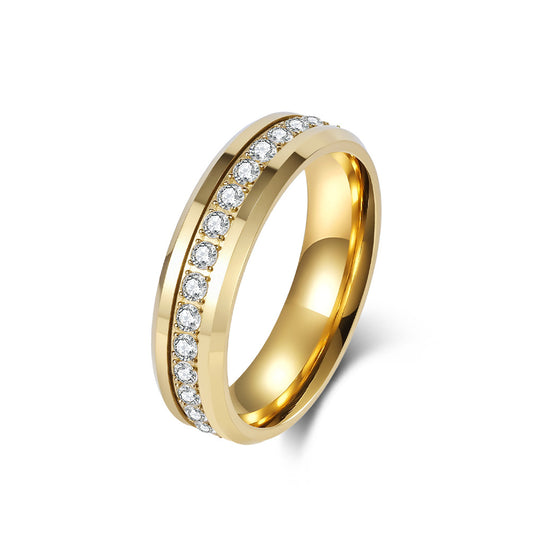 Planderful Tungsten Zircon Ring For Men Light Luxury High End Engagement Wedding Band