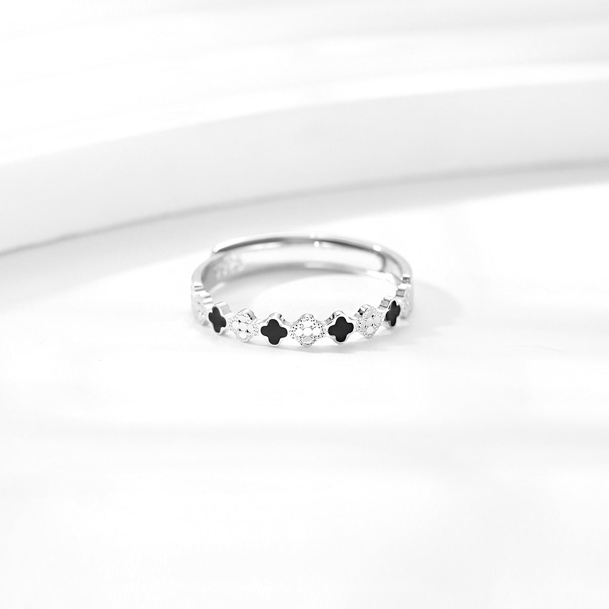 Heart Moon S925 Sterling Silver Women's Ring