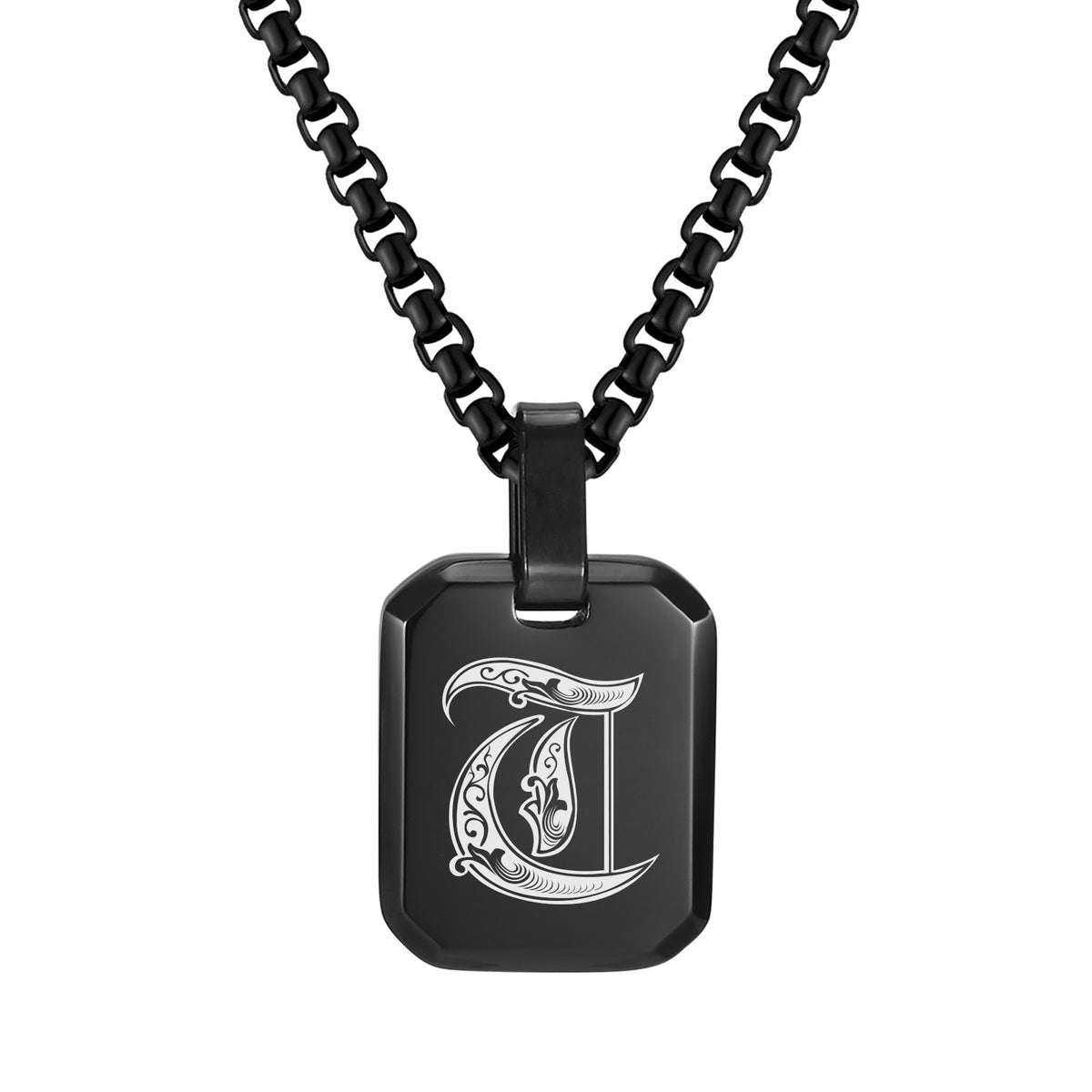 Stainless Steel Initial Letter & Blank Pendants