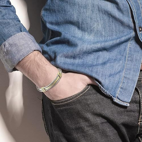 Planderful Everyday Genie Stainless Steel Woven Bracelet Unisex Hip Hop Punk Premium Style