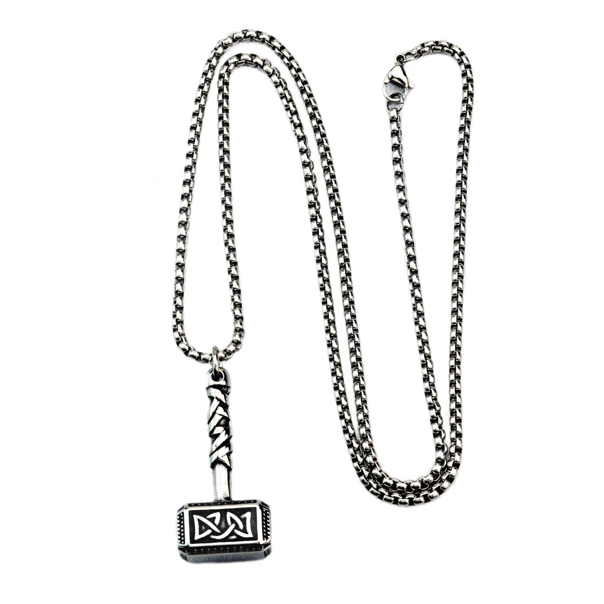 Vintage Viking Stainless Steel Men's Pendant Necklace