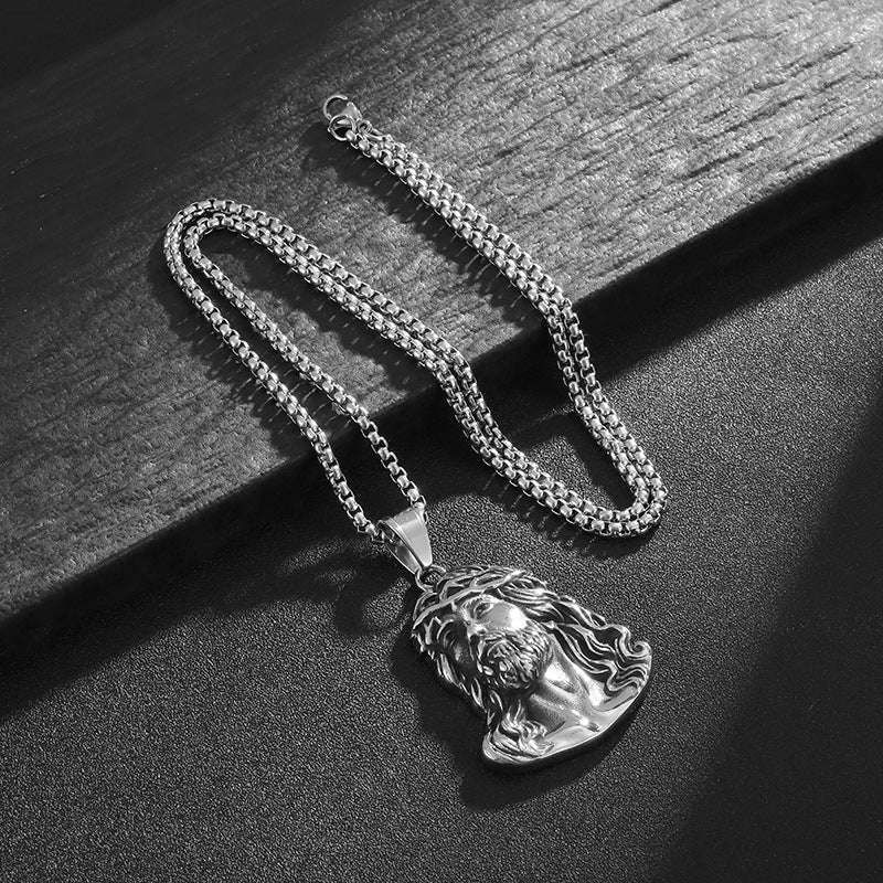 Titanium Steel Necklace – Statement Avatar Pendant