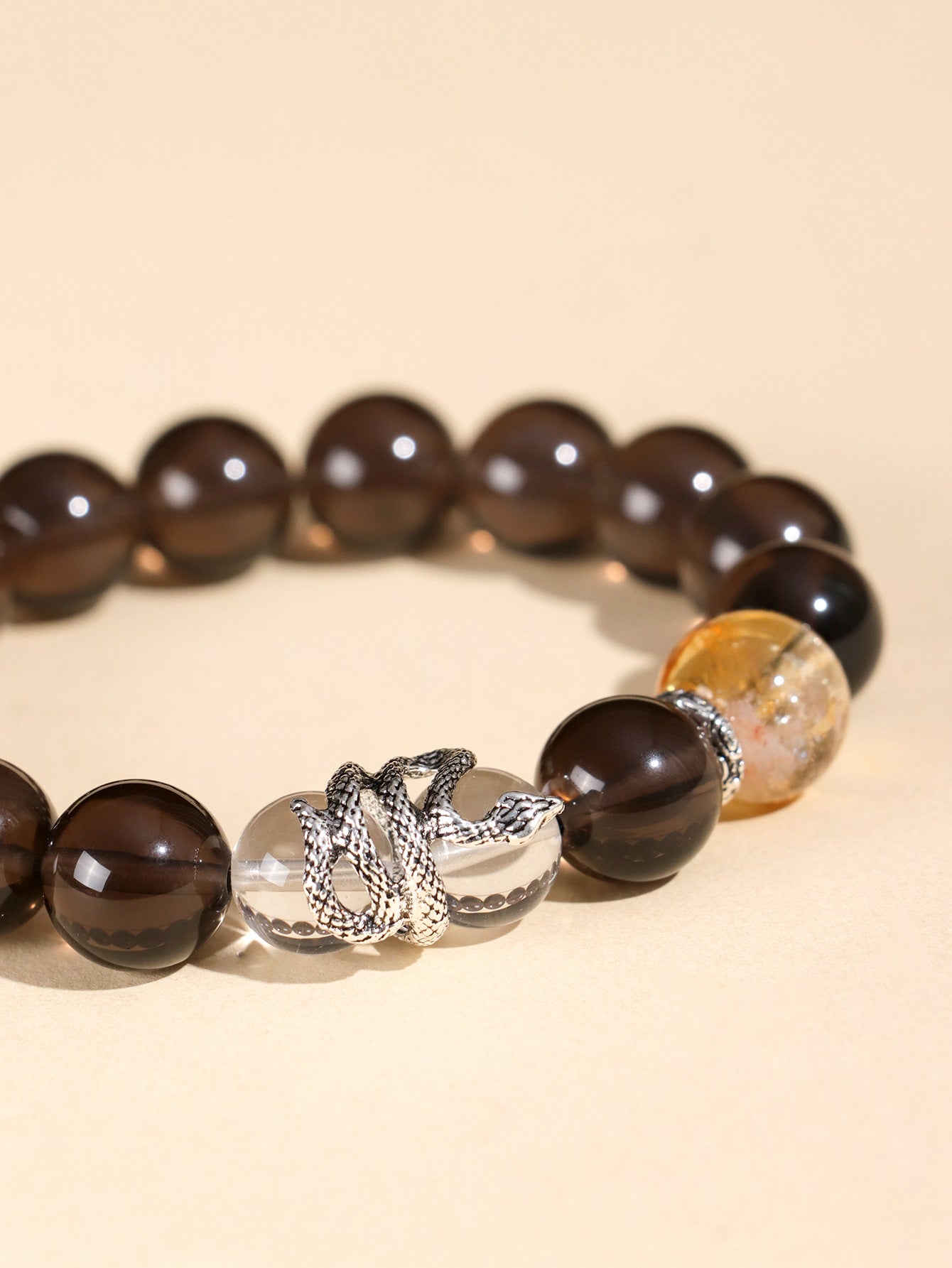 Planderful Fortune's Favor Amethyst Couple Beaded Bracelet – High-End Crystal Design