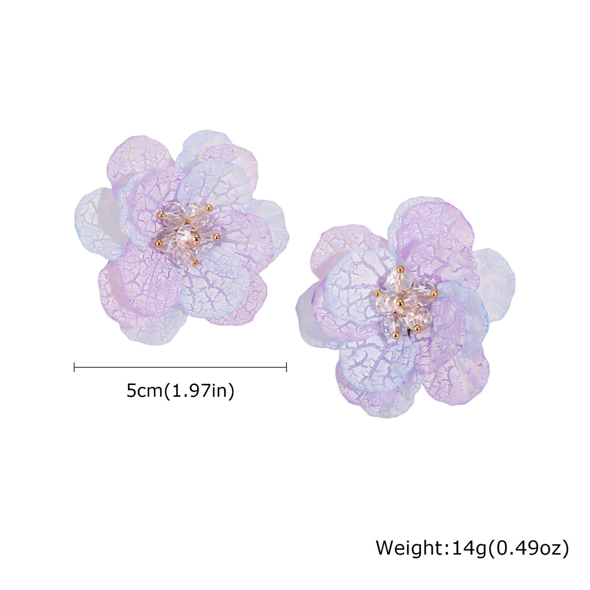 Floral Heart Earrings