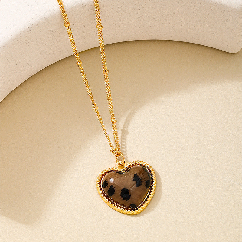 Planderful Vienna Verve Necklace – Stylish Metal Leopard Print Design