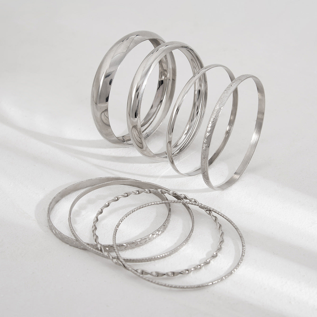 Bracelet Bracelet Retro Glossy Bracelet Set Exaggerated Snake Skin Threaded