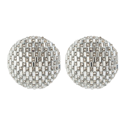 Elegant Water Drop and Geometric Cross-border Earrings with Silver Needles