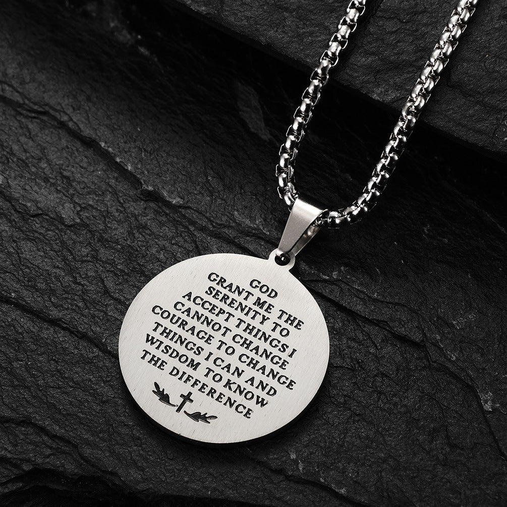 Prayer Hands Necklace Planderful Titanium Steel For Men And Women Hip Hop Retro Style Jewelry
