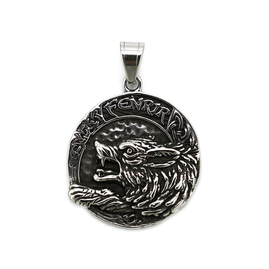 Steel Necklace – Vintage Nordic Pendant