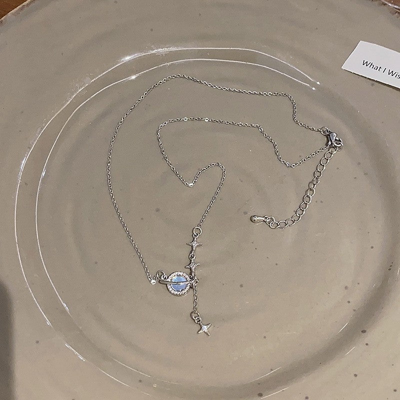 S925 Sterling Silver Planet Necklace