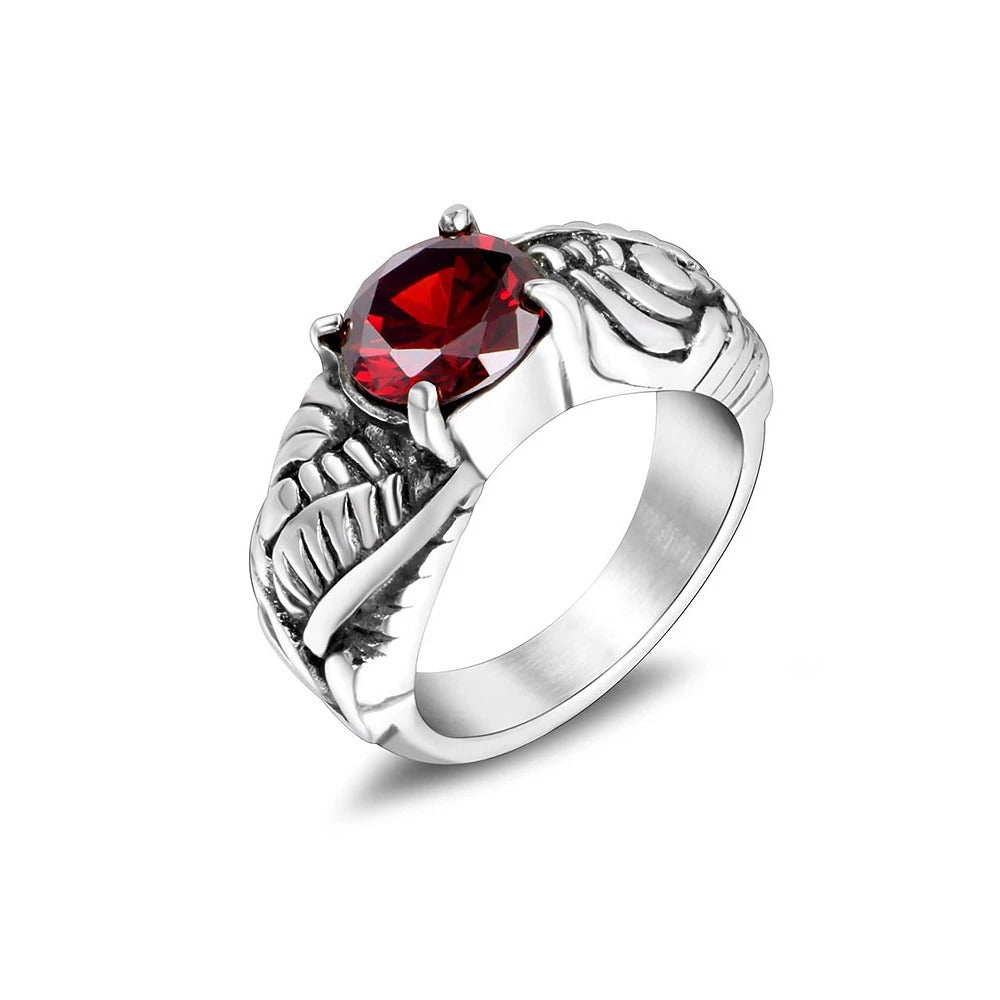Gothic Eagle Stainless Steel Men's Ring