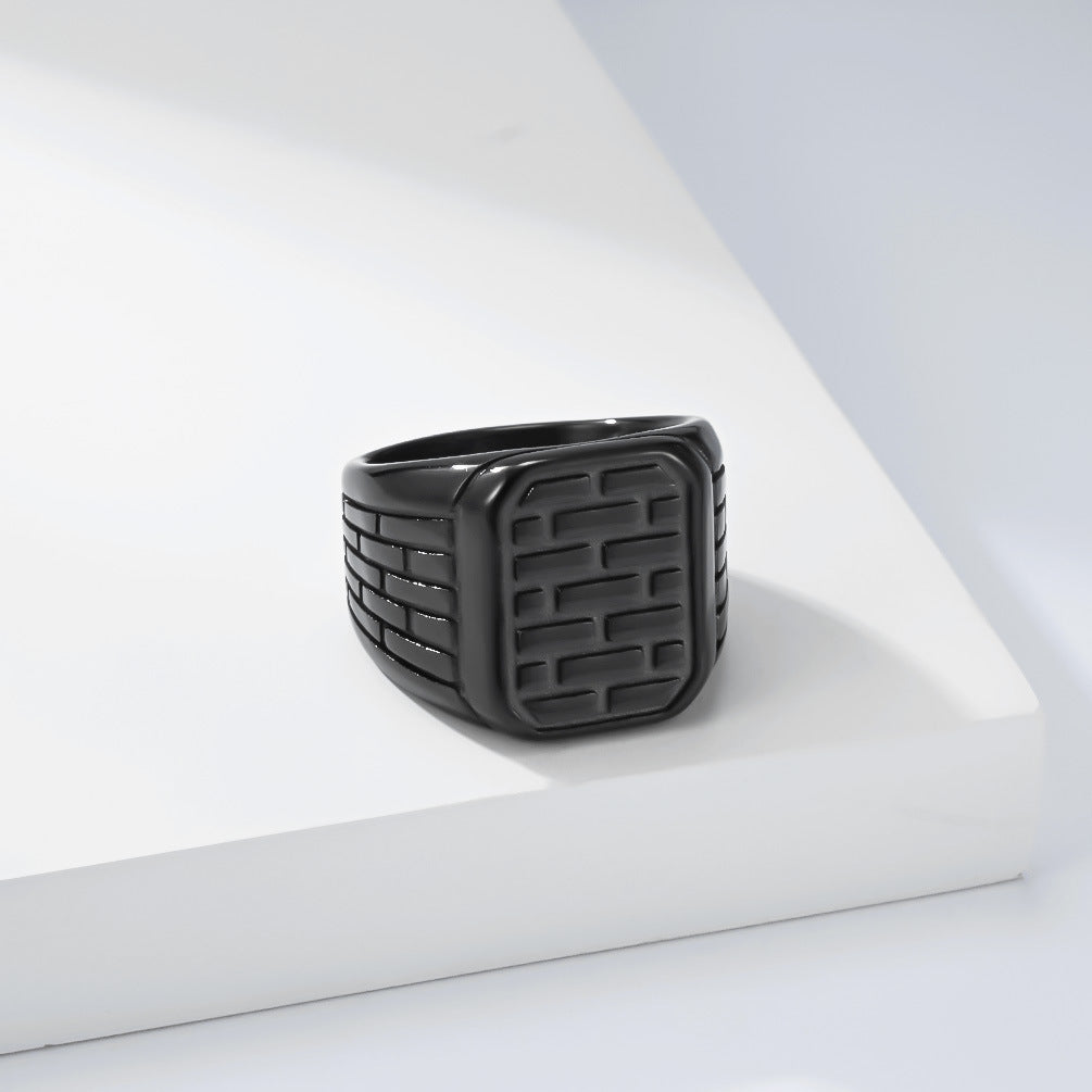 Punk Stainless Steel Men's Ring