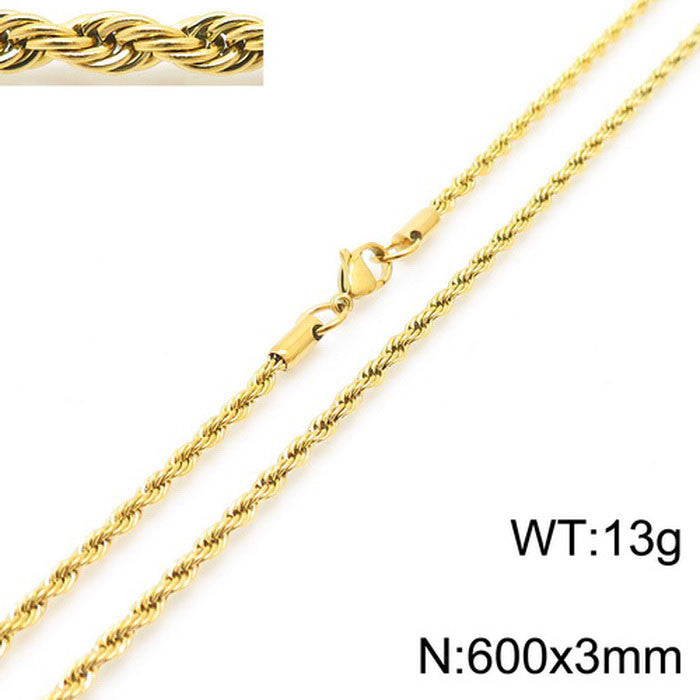 Street Pendant, Zircon Double-Layer Mesh Cross Stainless Steel Man Pendant Necklace