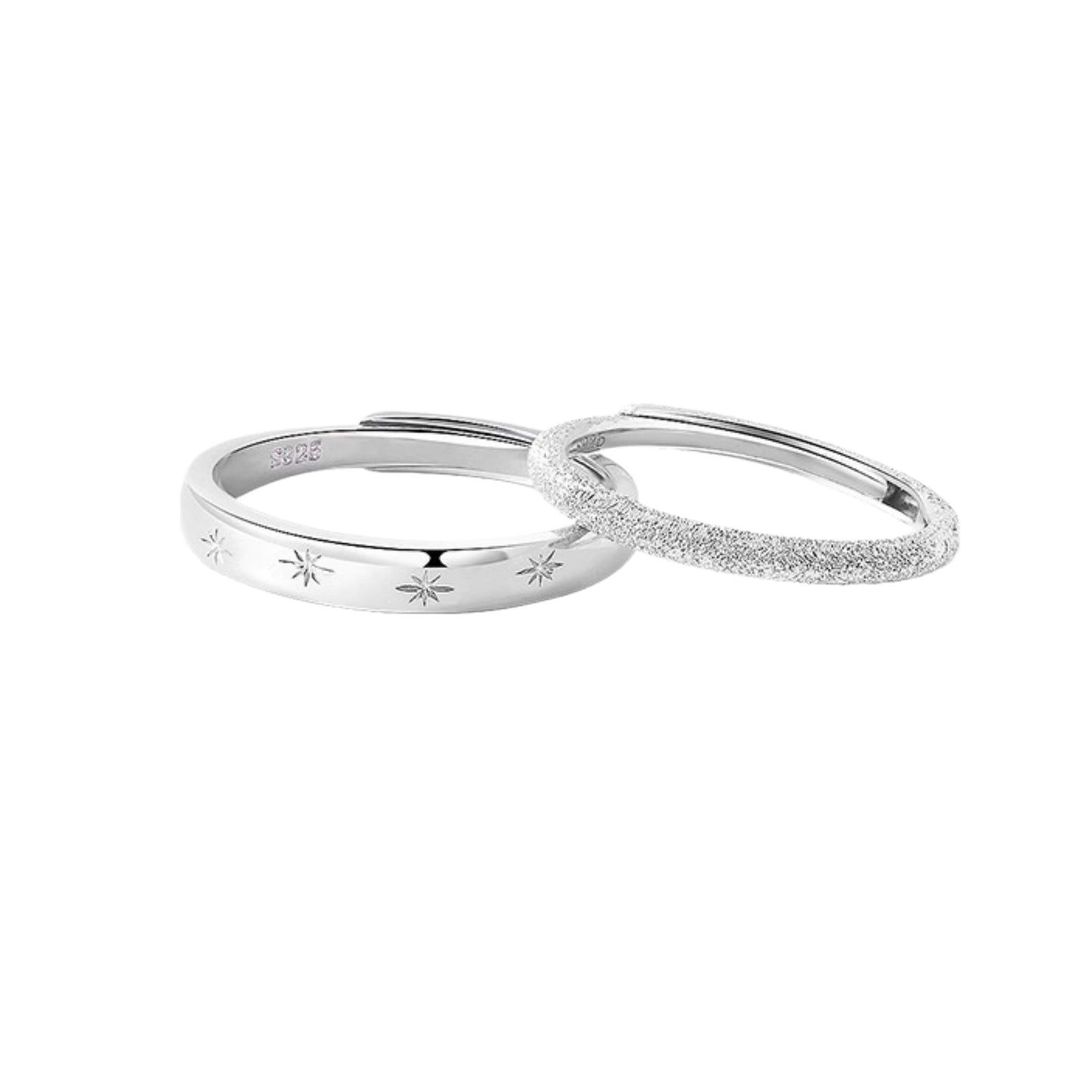 Planderful Sterling Silver Gypsy Couple Ring Open Adjustable For Him And Her Versatile Everyday Style