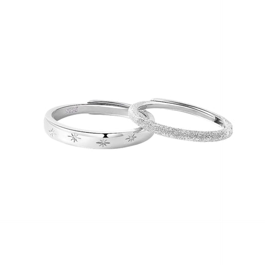 Planderful Sterling Silver Gypsy Couple Ring Open Adjustable For Him And Her Versatile Everyday Style