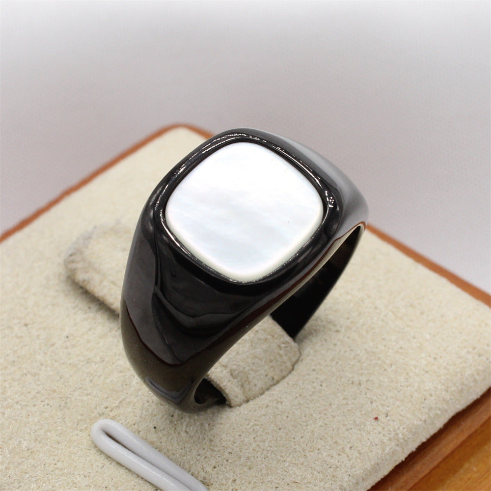 Planderful Titanium Steel Ring For Men Unisex Protection Statement Stylish Everyday Genie Collection