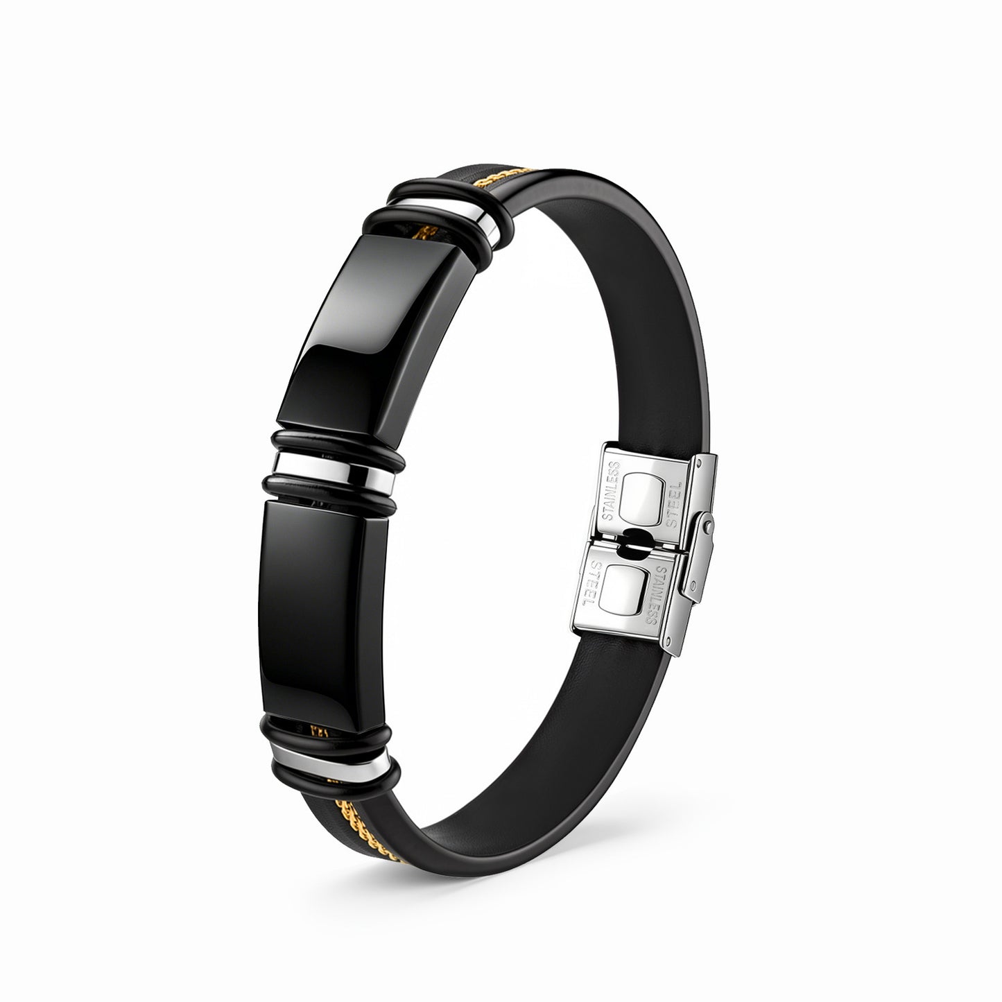 Planderful Stainless Steel Unisex Couple Bracelet Protection Statement Jewelry For Him And Her