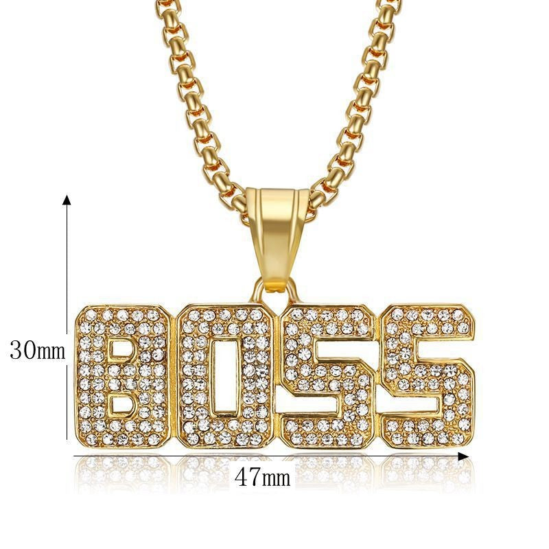 Steel Necklace – Statement BOSS Pendant Necklace