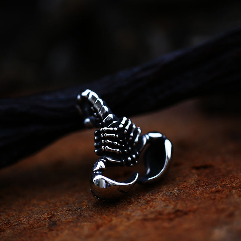 Retro Scorpion Titanium Steel Pendant for Men - European and American Jewelry Wholesale