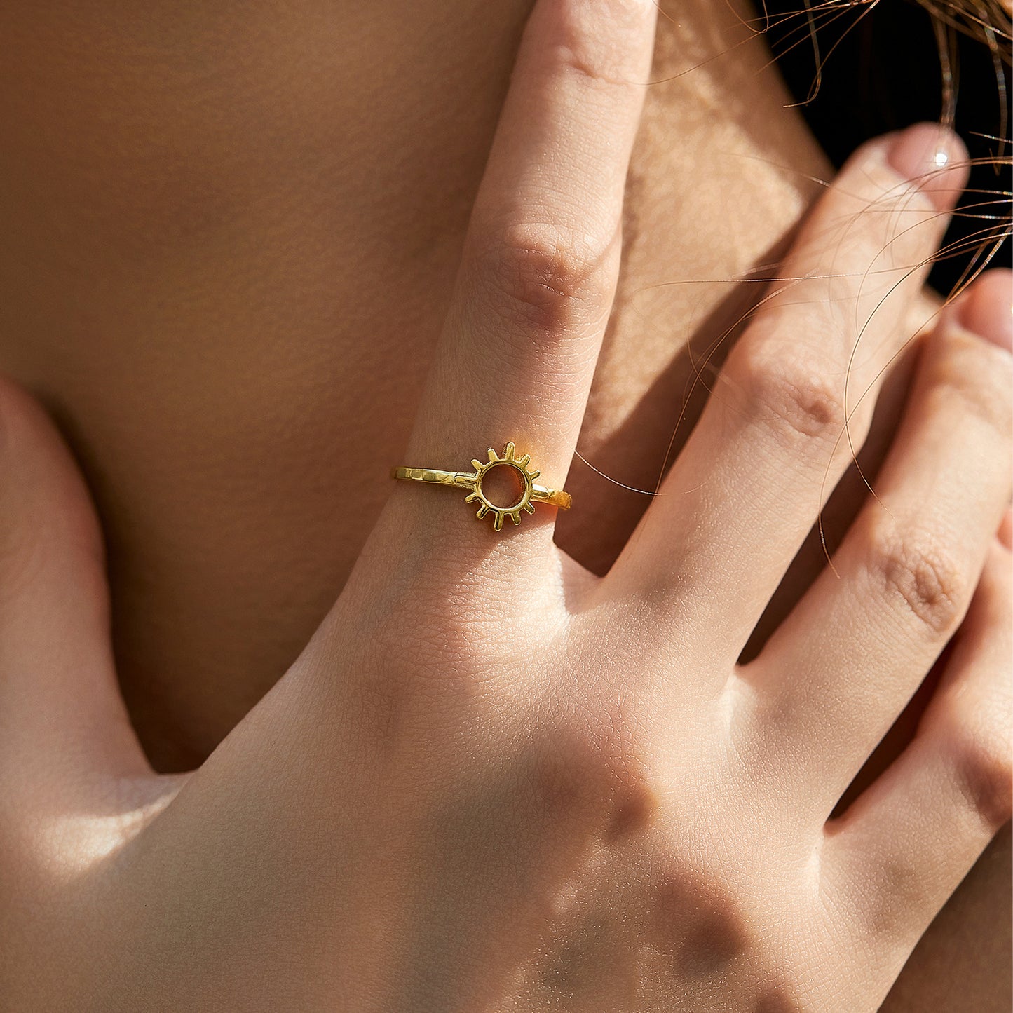 Planderful Everyday Genie Sun Ring – Elegant Sterling Silver Design