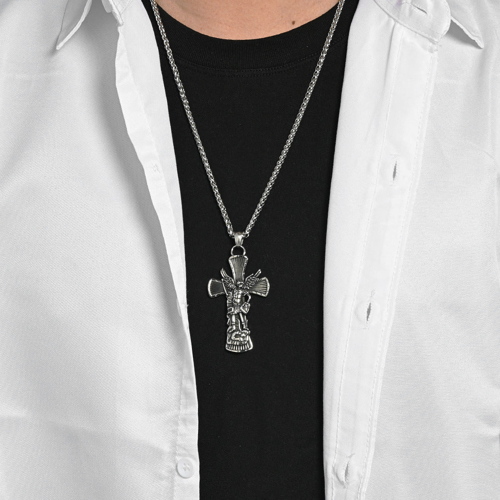 Stainless Steel Cross Vintage Necklace
