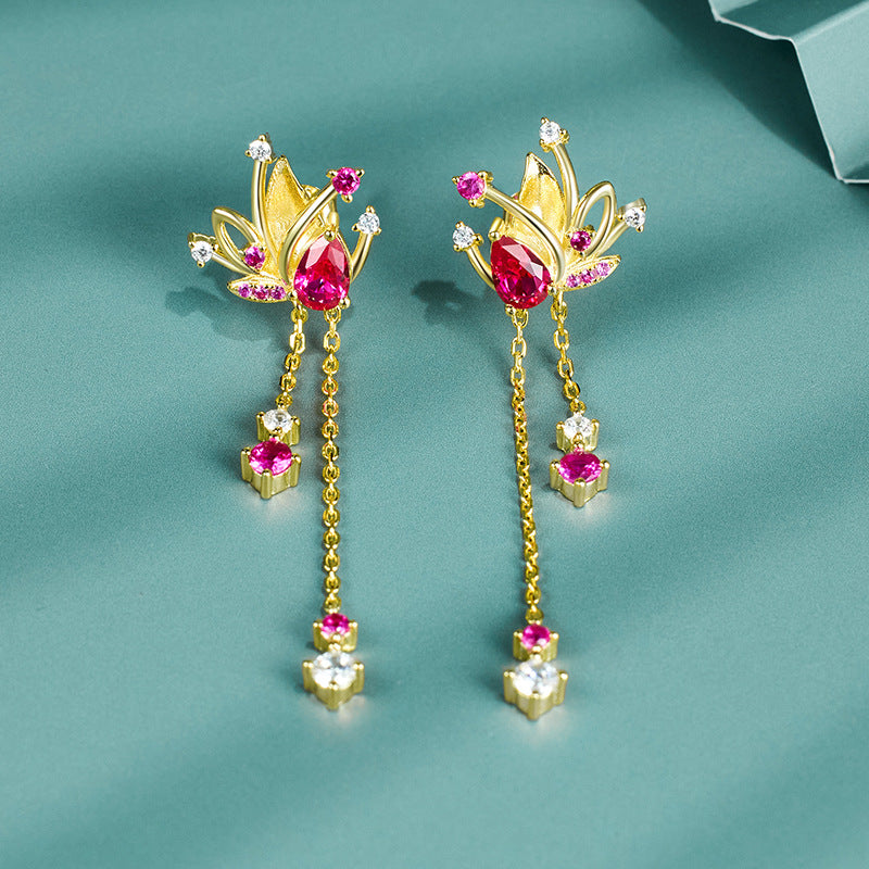 Original Design 925 Long Fringed Earrings High-End Wholesale