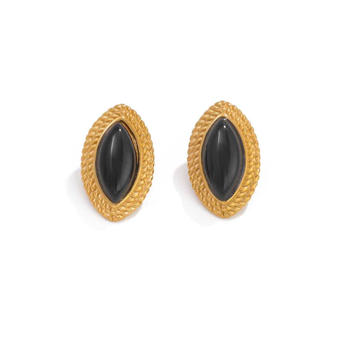Planderful Vienna Verve Stainless Steel Stud Earrings Retro Lace Design For Women Statement Jewelry