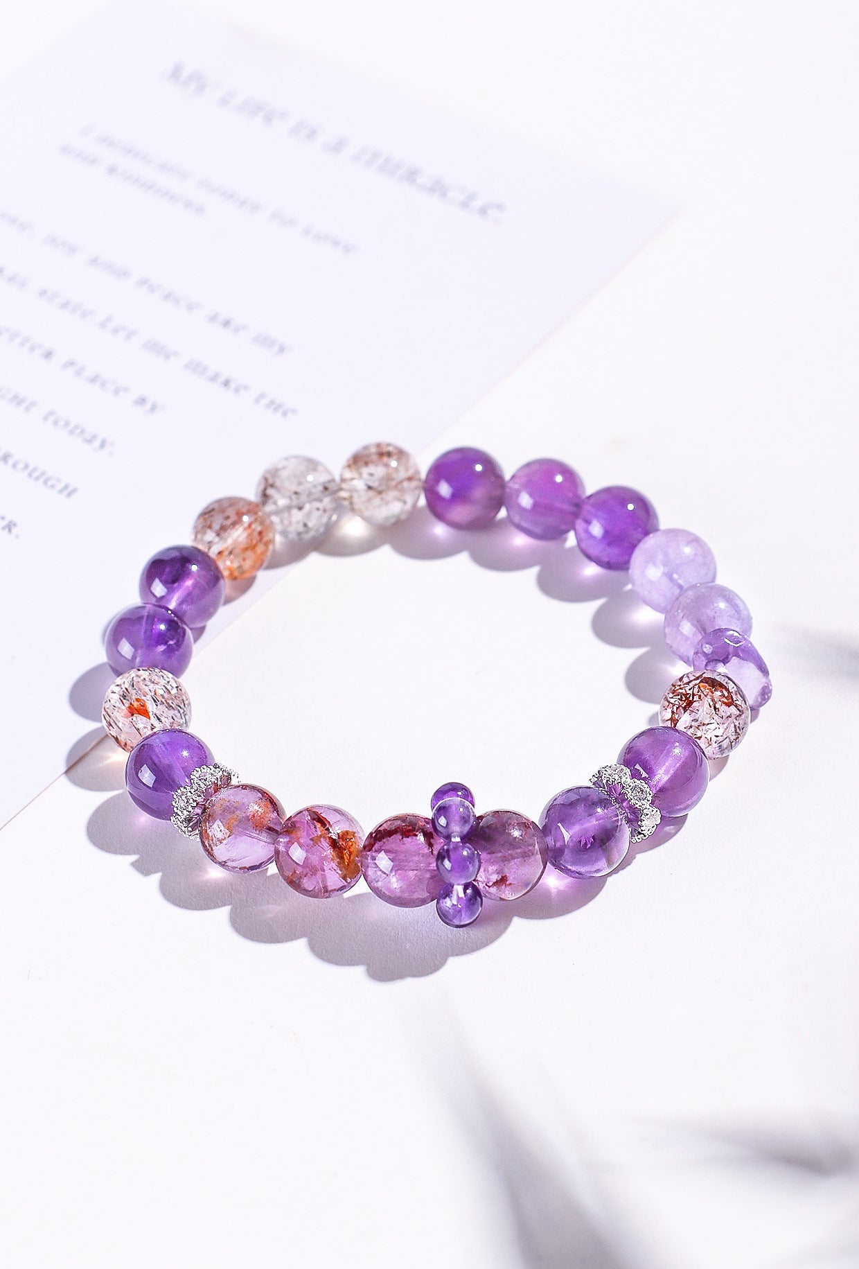 Planderful Fortune's Favor Bracelet – Natural Amethyst Crystal Design