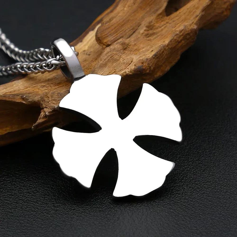 Punk Cross Viking Stainless Steel Men's Pendant Necklace