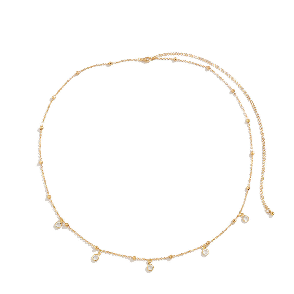 Starlight Geometric Body Chain with Crystal Tassels